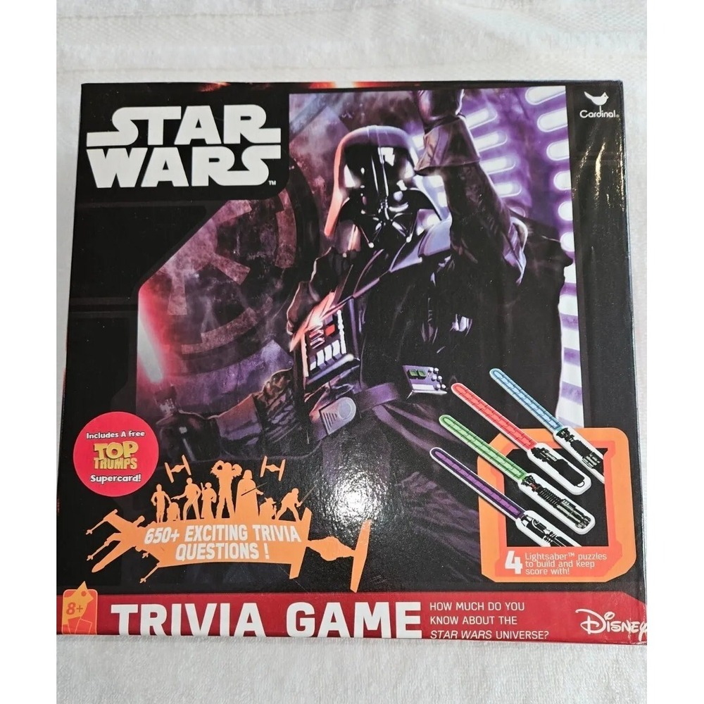 Disney Star Wars TRIVIA BOARD GAME 650+ QUESTIONS Euc Cardinal‎